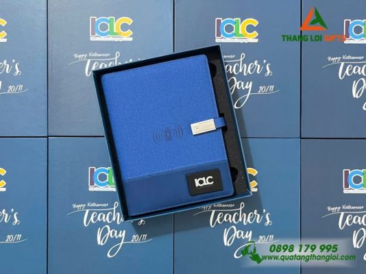 Sổ Tay Đa Năng Màu Xanh 8.000mAh - In Khắc Logo Doanh Nghiệp ICLC