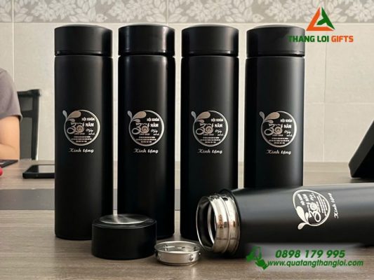 Bình Giữ Nhiệt 500ml – Khắc Logo Trường THCS Trần Quý Cáp