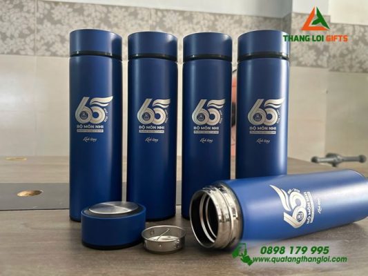 Bình Giữ Nhiệt 500ml - Khắc Logo 65 Năm Trường Đại Học Y Hà Nội
