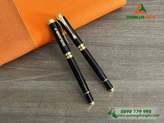 Bút Ký Kim Loại Nắp - Khắc Logo Doanh Nghiệp BRAND ID