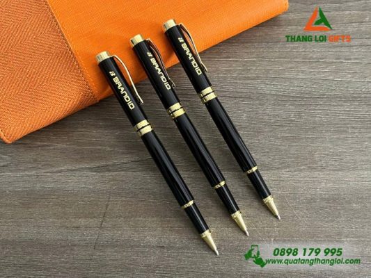 Bút Ký Kim Loại Nắp - Khắc Logo Doanh Nghiệp BRAND ID
