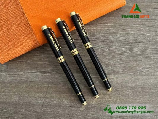 Bút Ký Kim Loại Nắp - Khắc Logo Doanh Nghiệp BRAND ID