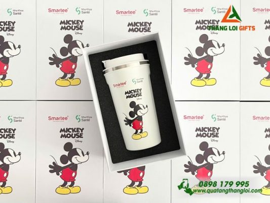 Ly Giữ Nhiệt 510ml – In Logo Nha Khoa Smartee Mickey Mouse