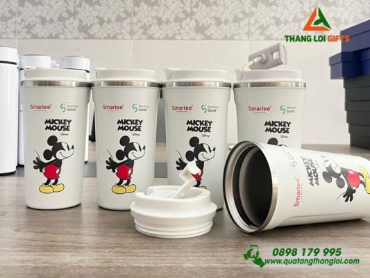 Ly Giữ Nhiệt 510ml – In Logo Nha Khoa Smartee Mickey Mouse