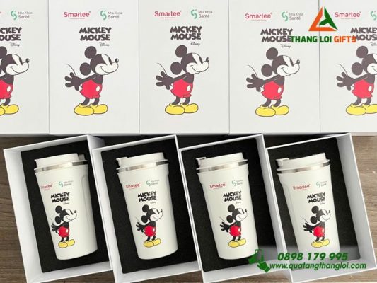 Ly Giữ Nhiệt 510ml – In Logo Nha Khoa Smartee Mickey Mouse