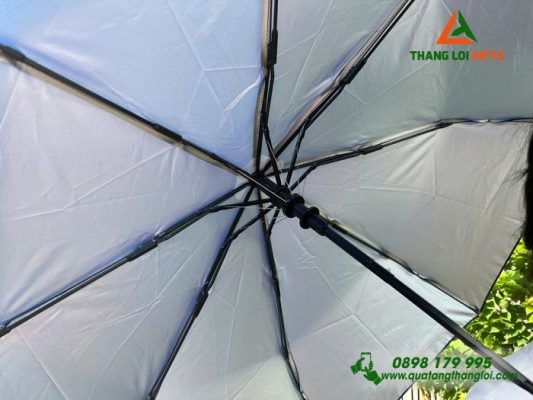 Ô Dù Cầm Tay Gập 3 Màu Xanh – In Logo Doanh Nghiệp Royal Thai
