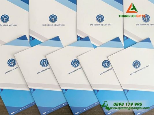 Bìa Đựng Giấy Tờ – In Logo Bảo Hiểm Xã Hội Việt Nam