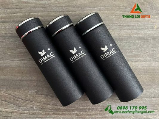 Bình Giữ Nhiệt 500ml Màu Đen – Khắc Logo Công Ty Luật DIMAC