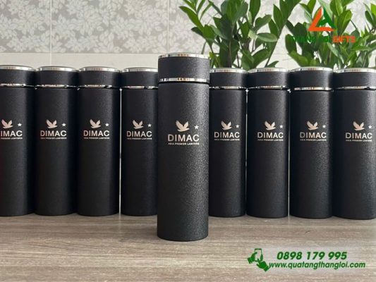 Bình Giữ Nhiệt 500ml Màu Đen – Khắc Logo Công Ty Luật DIMAC
