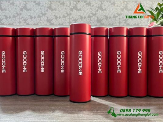 Bình Giữ Nhiệt 500ml Màu Đỏ - In Logo Doanh Nghiệp GOODWE