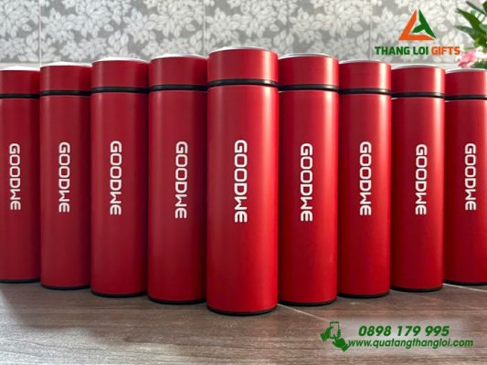 Bình Giữ Nhiệt 500ml Màu Đỏ - In Logo Doanh Nghiệp GOODWE