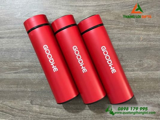 Bình Giữ Nhiệt 500ml Màu Đỏ - In Logo Doanh Nghiệp GOODWE
