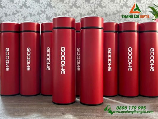 Bình Giữ Nhiệt 500ml Màu Đỏ - In Logo Doanh Nghiệp GOODWE