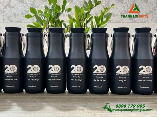 Bình Giữ Nhiệt Lock&Lock - Khắc Logo Trường Đại Học Nông Lâm
