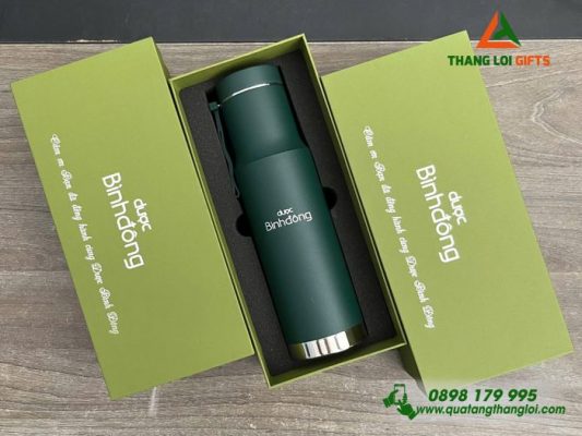 Bình Giữ Nhiệt Lock&Lock - Khắc Logo Doanh Nghiệp Dược Bình Đông
