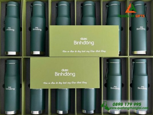 Bình Giữ Nhiệt Lock&Lock - Khắc Logo Doanh Nghiệp Dược Bình Đông