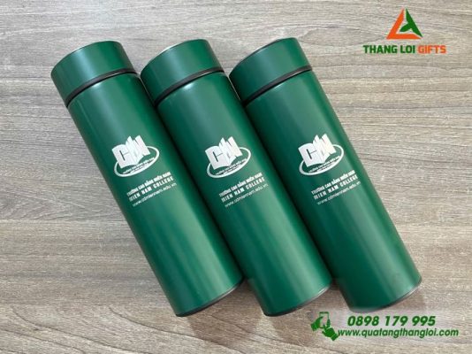 Bình Giữ Nhiệt 500ml - Khắc Logo Trường Cao Đẳng Miền Nam