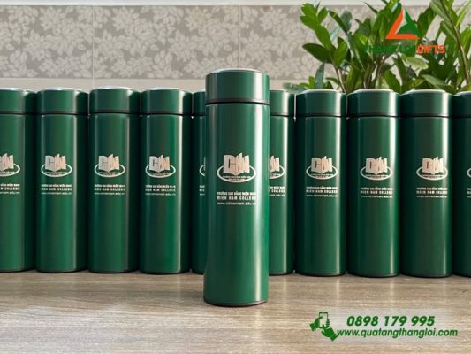 Bình Giữ Nhiệt 500ml - Khắc Logo Trường Cao Đẳng Miền Nam