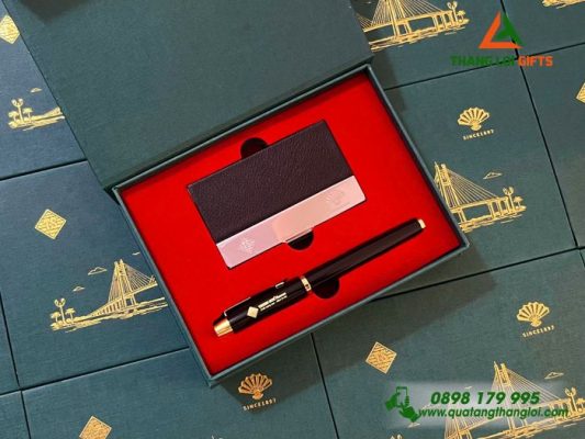 Bộ Quà Tặng (Namecard+Bút Parker) – In Khắc Logo Trung Sơn Pharma
