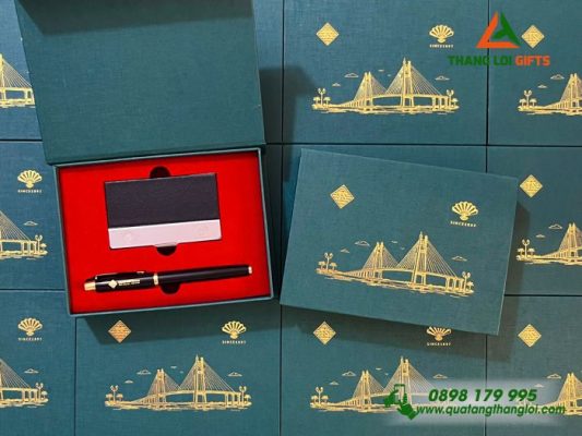 Bộ Quà Tặng (Namecard+Bút Parker) – In Khắc Logo Trung Sơn Pharma