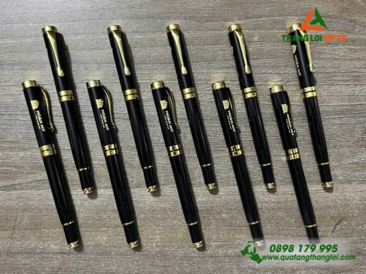 Bút Ký Kim Loại Nắp – Khắc Logo Doanh Nghiệp Hoàn Mỹ