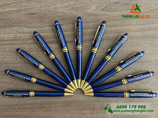 Bút Ký Kim Loại Xoay – Khắc Logo Doanh Nghiệp Suntory PepsiCo