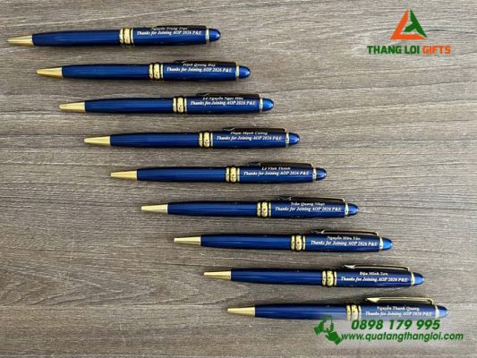 Bút Ký Kim Loại Xoay – Khắc Logo Doanh Nghiệp Suntory PepsiCo