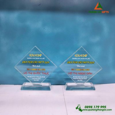 CPT 06 - Cúp Pha Lê Quà Tặng Cao Cấp - Vinh Danh Doanh Nghiệp Xuất Sắc 