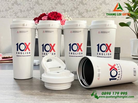 Ly Giữ Nhiệt Lock&Lock LHC3249 - In Logo Trung Tâm Tiếng Anh 10X