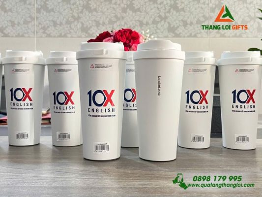 Ly Giữ Nhiệt Lock&Lock LHC3249 - In Logo Trung Tâm Tiếng Anh 10X