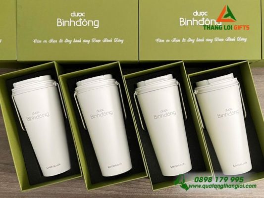 Ly giữ nhiệt Lock&Lock – In Khắc Logo Doanh Nghiệp Dược Bình Đông