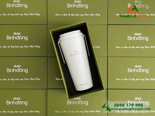 Ly giữ nhiệt Lock&Lock – In Khắc Logo Doanh Nghiệp Dược Bình Đông