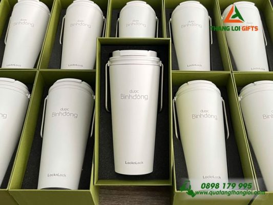 Ly giữ nhiệt Lock&Lock – In Khắc Logo Doanh Nghiệp Dược Bình Đông