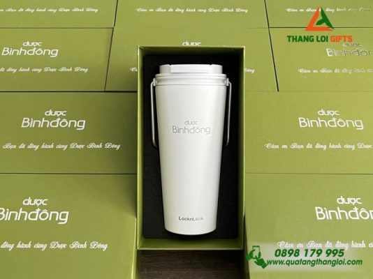 Ly giữ nhiệt Lock&Lock – In Khắc Logo Doanh Nghiệp Dược Bình Đông