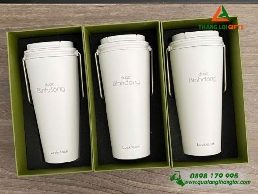 Ly giữ nhiệt Lock&Lock – In Khắc Logo Doanh Nghiệp Dược Bình Đông