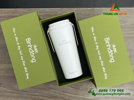 Ly giữ nhiệt Lock&Lock – In Khắc Logo Doanh Nghiệp Dược Bình Đông