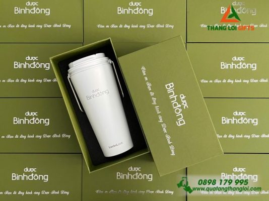 Ly giữ nhiệt Lock&Lock – In Khắc Logo Doanh Nghiệp Dược Bình Đông