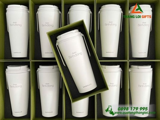 Ly giữ nhiệt Lock&Lock – In Khắc Logo Doanh Nghiệp Dược Bình Đông