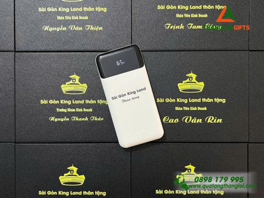 Pin Sạc Dự Phòng Hoco – In Tên Doanh Nghiệp Sai Gon King Land