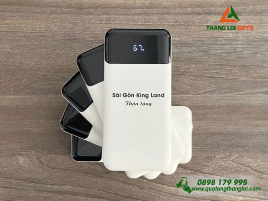 Pin Sạc Dự Phòng Hoco – In Tên Doanh Nghiệp Sai Gon King Land