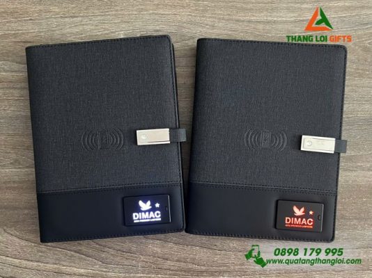 Sổ Tay Đa Năng 8.000mAh Màu Đen - Khắc Logo Công Ty Luật DIMAC