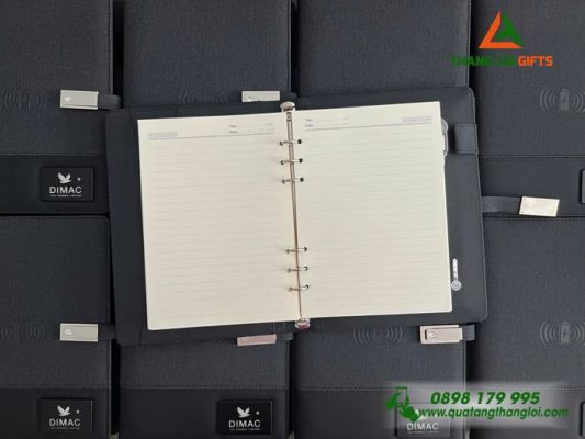 Sổ Tay Đa Năng 8.000mAh Màu Đen - Khắc Logo Công Ty Luật DIMAC