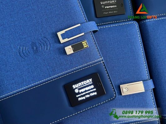 Sổ Tay Đa Năng 8.000mAh - Khắc Logo Doanh Nghiệp Suntory Pepsico