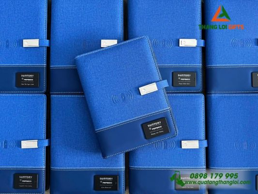 Sổ Tay Đa Năng 8.000mAh - Khắc Logo Doanh Nghiệp Suntory Pepsico