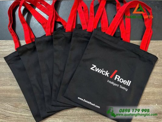Túi Vải Canvas Màu Đen – In Logo Doanh Nghiệp Zwick Roell Group