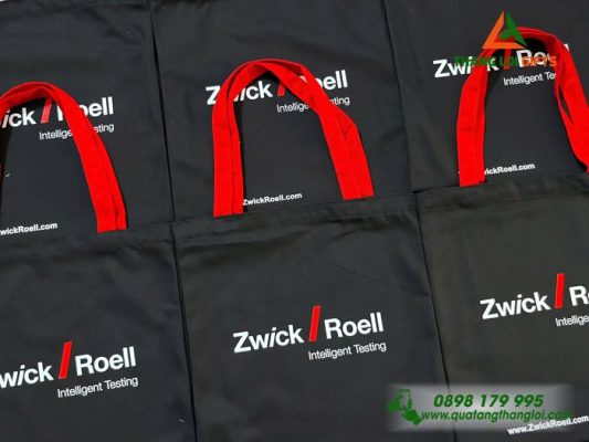 Túi Vải Canvas Màu Đen – In Logo Doanh Nghiệp Zwick Roell Group