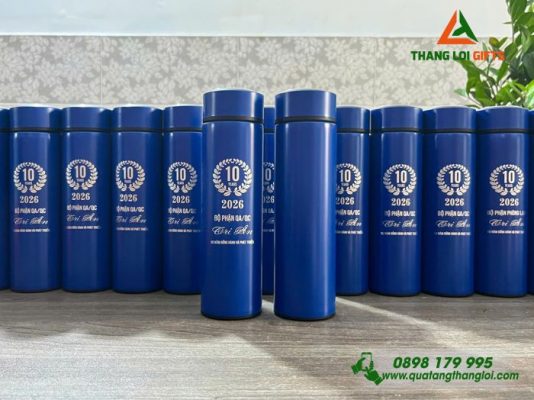 Bình Giữ Nhiệt 500ml – Khắc Logo 20 Năm Đồng Hành Và Phát Triển