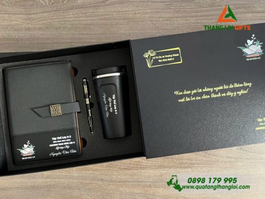 Set Quà Tặng (Sổ+Ly+Bút) – In Khắc Nội Dung Làm Quà Tặng Phụ Nữ