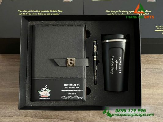 Set Quà Tặng (Sổ+Ly+Bút) – In Khắc Nội Dung Làm Quà Tặng Phụ Nữ