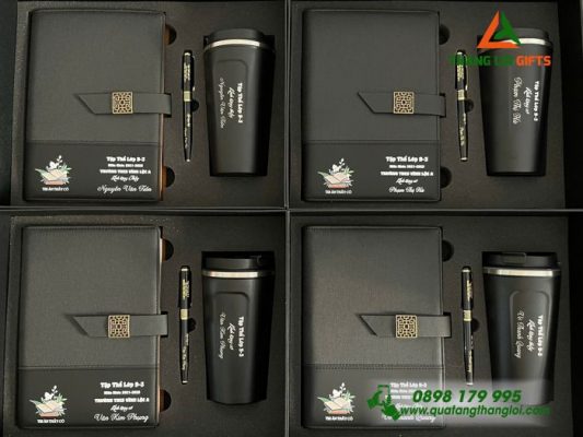 Set Quà Tặng (Sổ+Ly+Bút) – In Khắc Nội Dung Làm Quà Tặng Phụ Nữ